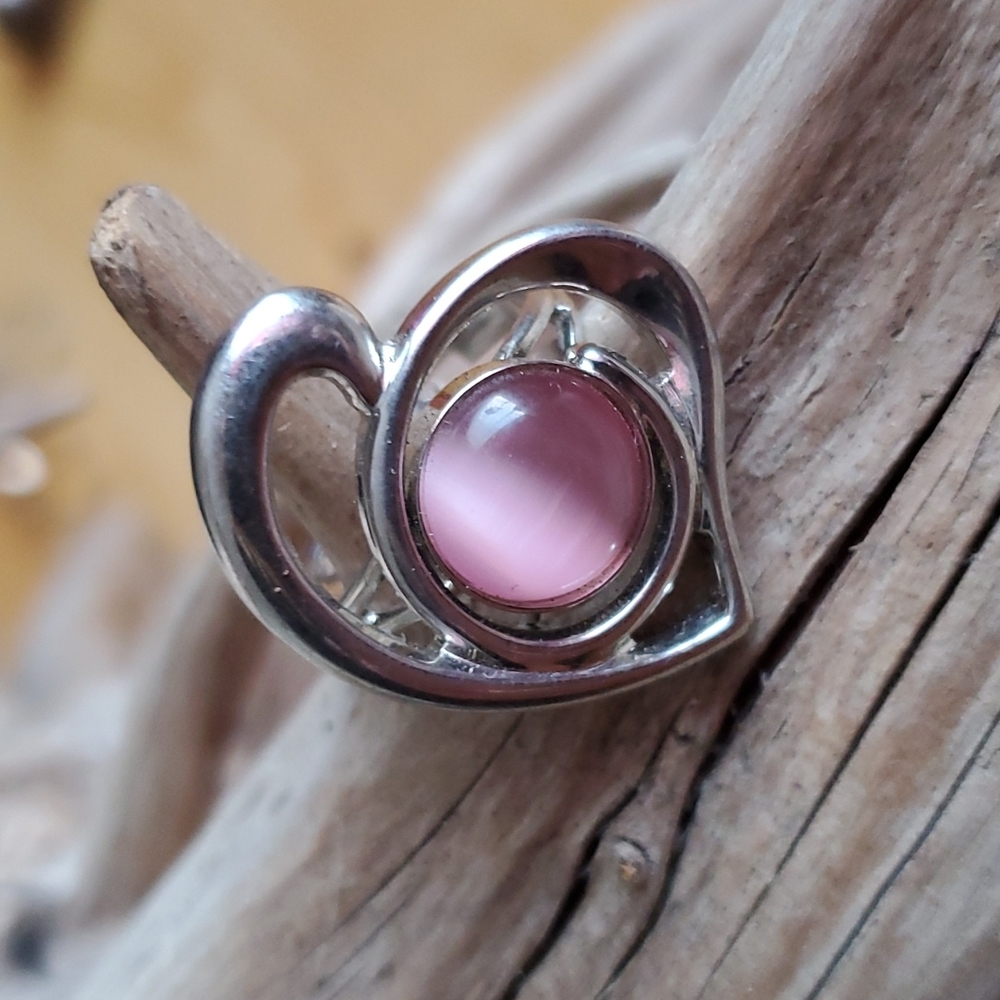 Abstract Heart Shaped Ring